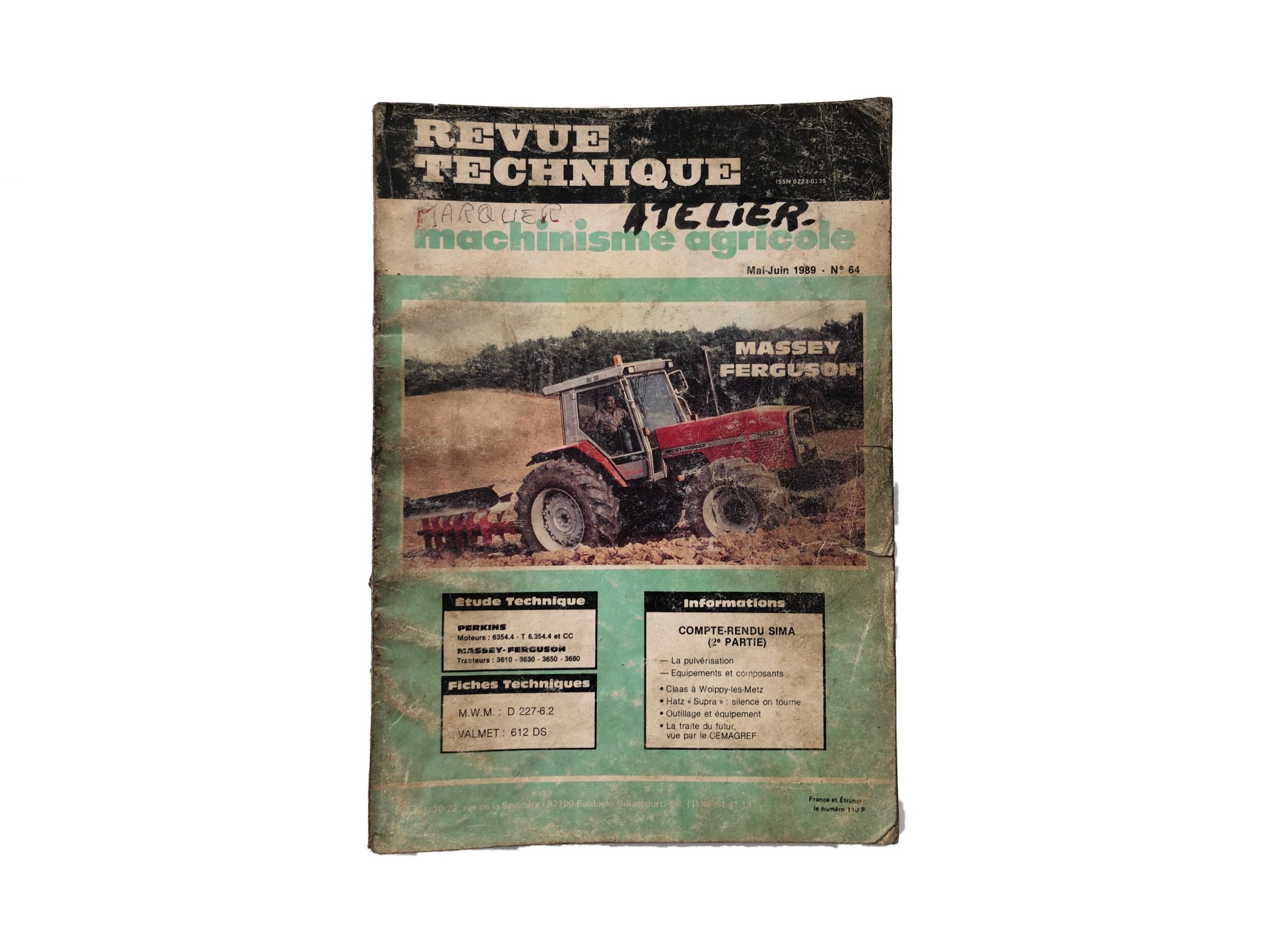 Revue Technique Massey Ferguson MF 3115-3125 - Occasion