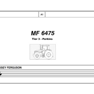 MF 6475 Tier 3 moteur Perkins Catalogue pièces Massey Ferguson tracteur