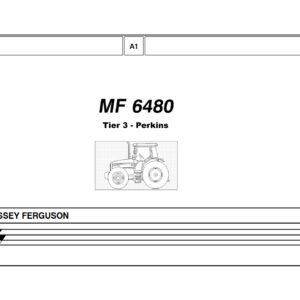 MF 6480 Tier 3 moteur Perkins Catalogue pièces Massey Ferguson tracteur