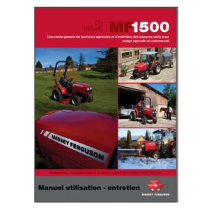 Micro tracteur MF 1530 1537 1540 Manuel utilisation entretien Massey Ferguson numérique