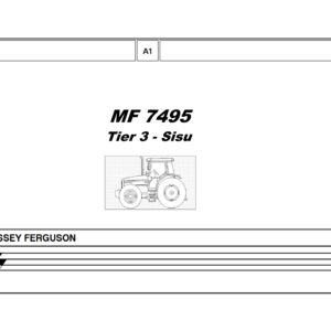 MF 7495 Tier 3 Catalogue pièces Massey Ferguson tracteur