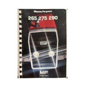 Tracteur MF 265 275 290 Manuel utilisation entretien Massey Ferguson numérique