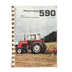 Tracteur MF  590 Manuel utilisation entretien Massey Ferguson numérique